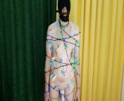Dominatrix Nika and her Christmas tree. Slave gets some pain, nipple play, body clamps from indonesia tree some