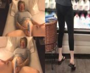 Masturbating maniac GILF goes grocery shopping from grocery shopping to topless sunbathing