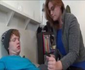 Sexy step mom gives a blowjob from big step mom gives young pervert her warm vagina
