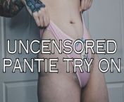 ElizabethHunnyxox Uncensored YouTube Panty Try On PART TWO from lingerie try on haul uncensored