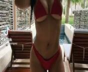 Dulce - Red Bikini Lust from michele gumabao flaunts sexy bikini