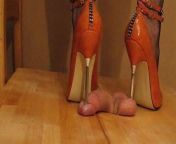 High heel cock and ball trample from heel cock trample