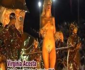 Virginia Acosta, the naked queen of the Corrientes Carnival from nude boob samba carnival