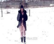 Winter Nudist Busted from girl busted outdoor naked