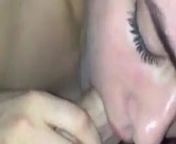 Turkish cutie is shy while sucking a dick, gets cum in mouth from shy cum in mouth