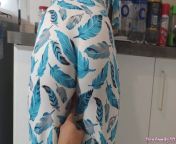 My Beautiful Stepdaughter in Blue Dress Cooking Is My Sex Slave When Her Caregiver Is Not Home from indian sex slave