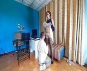 Office domination, Femdom, Enf, Lady boss and employee Pussy lick. Do you want to be my employee? from indian wife by boss and his friends