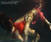 Mihalkova and Siskina and other babes underwater naked from siksak and siksika hot sex