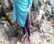 Wife Outdoor Pissing And Fucked By Stranger In Wood from indian girl pissibg