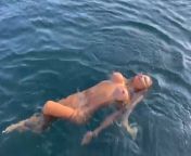 Monika Fox Morning Swimming Naked In The Bay from konika lal nude fake