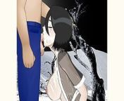 Rukia Kuchiki worships a huge cock with wet sloppy intense deepthroating until her face is drenched in cum - SDT from hentai bleach manga