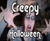 Creepy Halloween with MistressOnline from sister creepshot