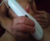 WIFEY WITH VIB WHILE HUBBY PLAYS DILDO from xxxxc vib