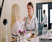 BLACKED BBC-hungry Kaisa & Eveline seduce hotel employee from 카이사 누드