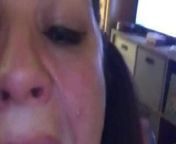 Amy L.- PAWG Big Tit choking w tears on 9 inch dildo from bouba 9 l