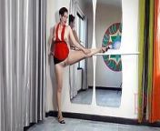 Regina Noir. The lady is doing ballet without panties. Naked ballerina s2 from aunties naked show
