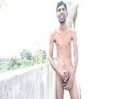Rajesh masturbating outdoors, spitting on dick, moaning, showing ass, butt, spanking and cumming from andra pradesh gay sex