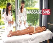 Three girl massage sex at MassageSins from lesbian massage sex videos