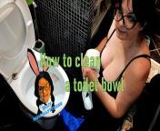 How to clean a toilet bowl from clean a