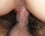 A shy Japanese babe gets her hairy pussy pleased from super hairy beutyful