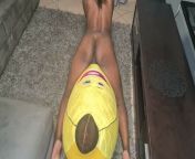 Tattooed desi slut humps a big banana, close ups from indian girl smooch boob fondled 3gp mmsvideo com