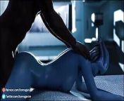 Mass Effect Liara T'soni Loves BBC In Her Tight Blue Pussy from mass effect 3 nude mod