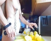 Longpussy, just making some lemonade in the kitchen with my Floppy Little Tits. from 小软软