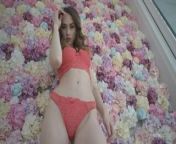Hot Glamour Model Teasing in Pink Lingerie for Nudex from porniteca li ls model nudex