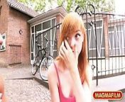Picking up a Natural Redhead Teen for easy cash from magmafilm