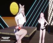 MMD GIRL CRUSH - Oppa, Do you Trust Me Sexy Kpop Dance Ahri Seraphine 4K Leauge Of Legends Hentai from hayun girl crush nude