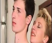 Hot short haired mature with young boy from hot short flm
