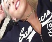 Horny Nikky Blond fondles her firm titties while getting nailed hardcore from boob fondle and