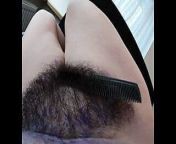 Pussy Hair Colorista: Experiment from unshaved with hair bush aunty h