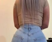 Hot Thick Big Booty PAWG in Jeans from बड़े लूट का माल लैटिना सवारी मुर्गा