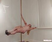 Nude pole dance embarrassment from nude male stripper captions