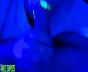 Neon lips blowjob denied cum in mouth from hot lips blowjob