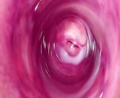 Camera deep inside Mia's tight vagina, the creamiest pussy ever from camera inside of vagina