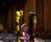 Elf has a Threesome with Two Orcs : Warcraft Porn Parody from two elfs hd video 11