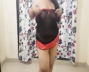 desperate horny naughty Indian desi bhabhi wearing hot clothes for her fuck night from sexy desi bhabhi sexy lingerie