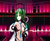 Blue Archive Yuuka Half Nude Dance Hentai Mmd 3D Dark Green Hair Color Edit Smixix from roja nude archiv