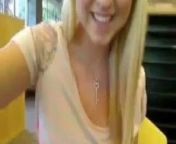 blonde library squirt from blonde girl masturbates in library