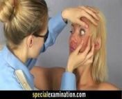 Hot blonde babe gets gyno examination from doctor and nuarch sexcom rinku