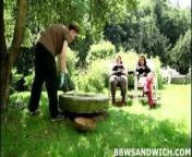Marta and Jitka fuck their personal slave gardener from jitka sex
