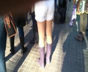 Tash wearing her Wellingtons on a sunny day from tanjin tash nude