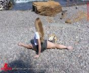 Day at the Sea with Contortion Star Tatjana from ukraine nudism first day of school 2