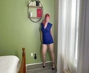 BBW Strips down in Heels and Nylons Jiggling her fat and showing off her curves Big Girls Are Best V190 (Full Video) from fat saxy strriping off