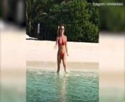 Amanda Holden running in bikini Baywatch style from laurie holden sex