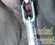 Going Inside my pussy: Speculum Play from cervixl cock black