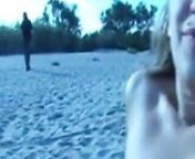 Horny Wife Has Nude Beach Gangbang from french stranger