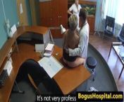 Doctor and nurse have pussylicking threesome from doctor and nurse sex fake v